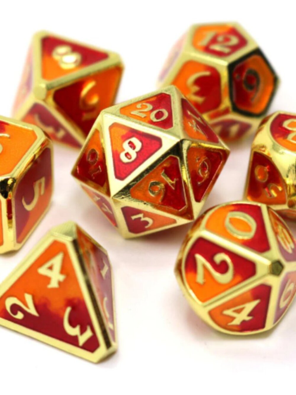 Die Hard Dice - 7pc RPG Set - Mythica Spellbinder Phoenix